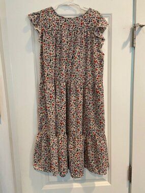 Hayden Girls size XL (13-14 year old) Red and Blue Floral Dress